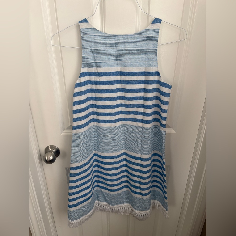Vineyard Vines Sleeveless Tassel Coastal Grandma New Preppy Mini Dress Women 0 - Picture 6 of 7